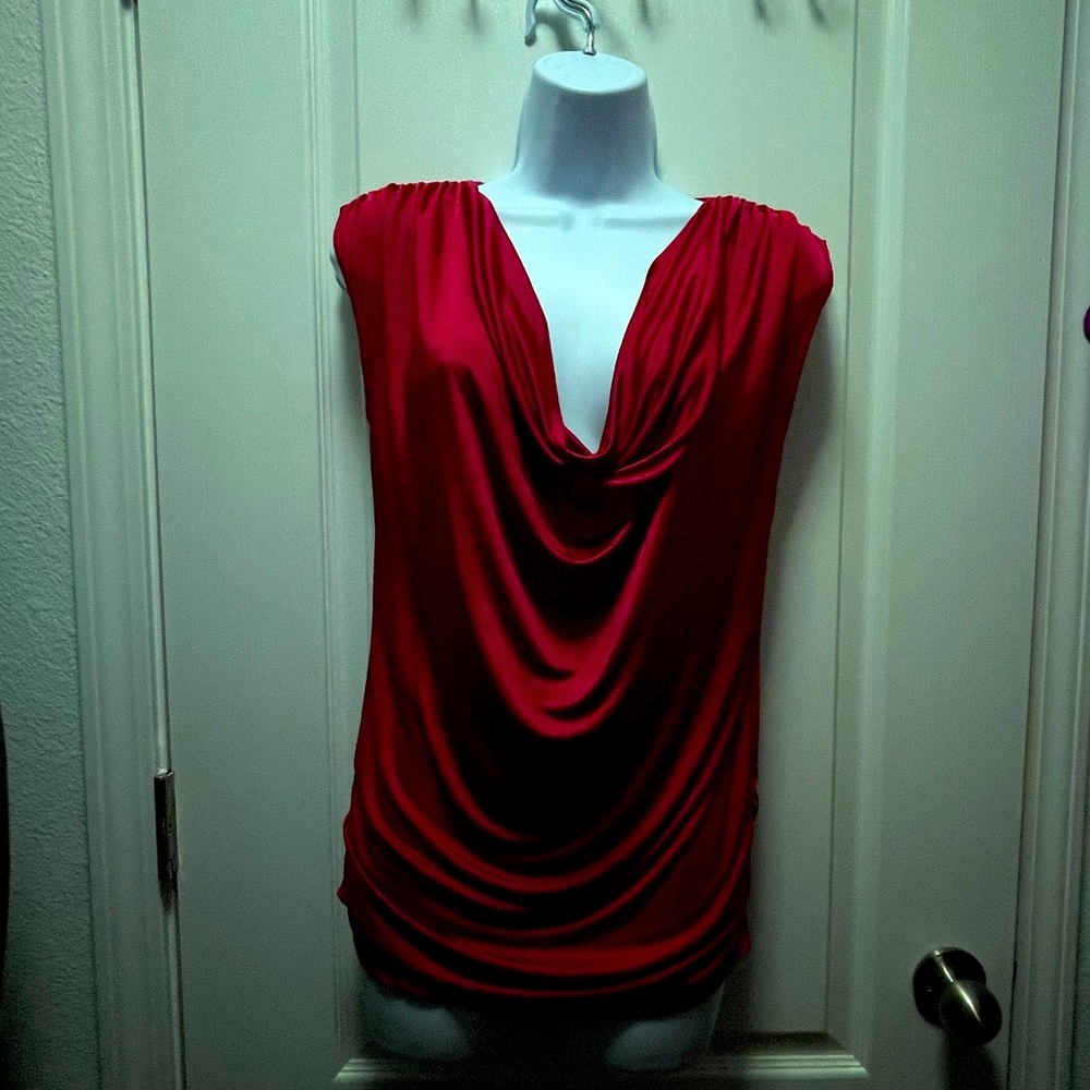 Victoria Secret Moda International NWOT red/cherry halter top size S